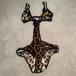 Anne Summers leopard bodysuit S